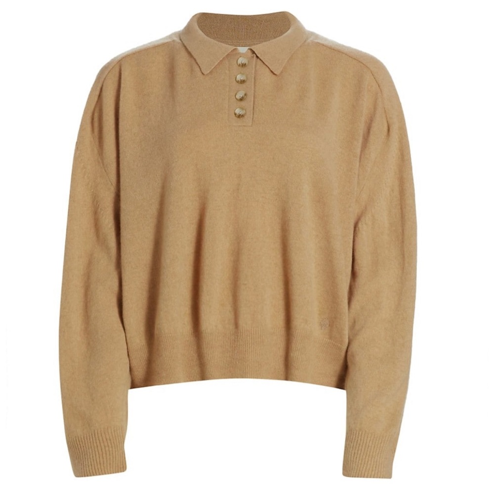 Brand new Loulou Studio cashmere long sleeve polo